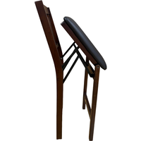 Chaise de comptoir de restaurant coussin en PU pratique et pratique de haute qualité chaise de comptoir pliable en bois simple moderne pour la maison
