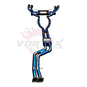 Escape Trasero Vortex Titanium Blue para BMW X3M F97 X4M F98 3.0T con Silenciador Resonado y Cuatro Salidas Negras, Configuración de Tubería Mod. U - Product Image 2