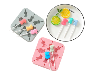 Moule à sucette de dessin animé <span class=keywords><strong>fait</strong></span> <span class=keywords><strong>maison</strong></span> Silicone de qualité alimentaire résistant à la chaleur antiadhésif bonbons et fromage bâton outils de gâteau créatifs <span class=keywords><strong>idée</strong></span> cadeau - Product Image 2