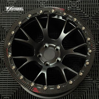 Roues forgées Beadlock 15x10 17x11 Noir brillant 5x115 5x4.75 Fit Charger Scat Pack C6 Z06 Drag Racing Use