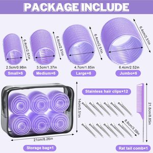 Venta al por mayor del fabricante: Nuevo set de 30 rizadores de pelo sin calor con varillas autoadherentes para uso doméstico - Product Image 2