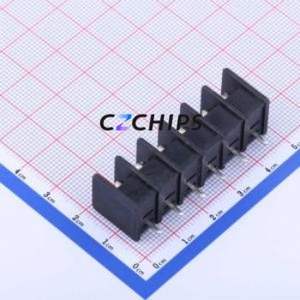 DBT30S-7.62-6P-BK-P Barrier Terminal Block Through hole Component (THT),P=7.62mm Connector Two Sides 7.62mm 1x6P Straight Pin - Product Image 2