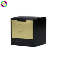 Boîte à double insert de luxe avec estampage à chaud en feuille d'or et procédé de gaufrage, boîte d'emballage carrée personnalisée avec logo pour la vente en gros de cosmétiques
