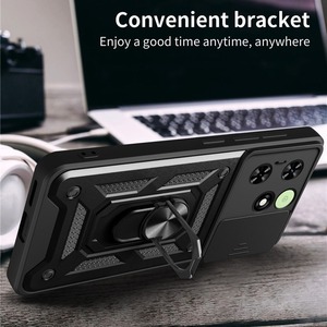 Funda para Teléfono Móvil Antigolpes Infinix <span class=keywords><strong>Note</strong></span> 50 Pro Plus 5G/4G de PC TPU con Armadura, Cubierta Deslizable de Privacidad, Cojín de Aire y Soporte de Anillo Magnético - Product Image 4