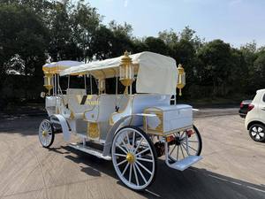 Chariot à chevaux mobile, élégante calèche de princesse, calèche électrique Cendrillon, calèche de mariage en forme de citrouille - Product Image 3