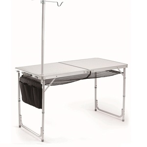 Super Lightweight Household <b>Folding</b> <b>Table</b> Alu. Legs <b>Adjustable</b> Height for Outdoor Dining BBQ Camping <b>Table</b> & Chair Set HXT-8812- - Product Image 1