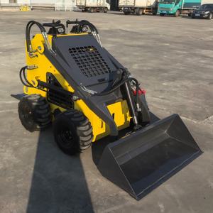 Mini chargeuse sur pneus à roues libres, moteur Kubota Euro 5, broyeur forestier, petite mini chargeuse sur pneus - Product Image 4