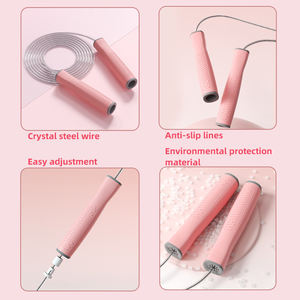 เชือกกระโดดออกกำลังกาย<span class=keywords><strong>สำหรับ</strong></span><span class=keywords><strong>เด็ก</strong></span>แบริ่งเชือกกระโดดออกกำลังกายทำจากพีวีซีแข็งแรงทนทานปรับแต่งโลโก้ได้ตามต้องการ - Product Image 2