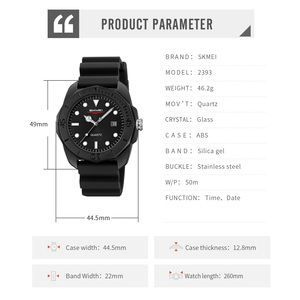 Orologi di Tendenza Minimalisti di Alta Gamma, Orologio al Quarzo Monocolore Modello 2393 con Cassa in Plastica - Product Image 6