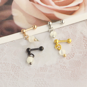 Pendiente de bola de acero inoxidable para hombre y mujer, 16G, tornillo trasero, hélice de nariz, cartílago de la oreja, Piercing pequeño - Product Image 2