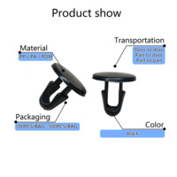 Clips de fixation en nylon pour voiture, clips de retenue pour capot, porte, coffre arrière, joints d'étanchéité, compatibles avec Honda Toyota