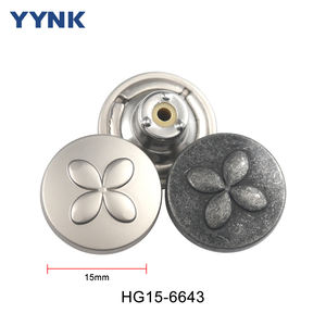 YYNK, nuevo conjunto de vaqueros y remaches de Metal con diseño de trébol de cuatro hojas personalizado para pantalones vaqueros, chaqueta, ropa - Product Image 4