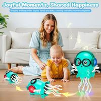 BJQ OEM danse pieuvre jouet intelligent tentacule explorateur électrique rampant pieuvre matière plastique nouveauté Gag jouets unisexe 0 +