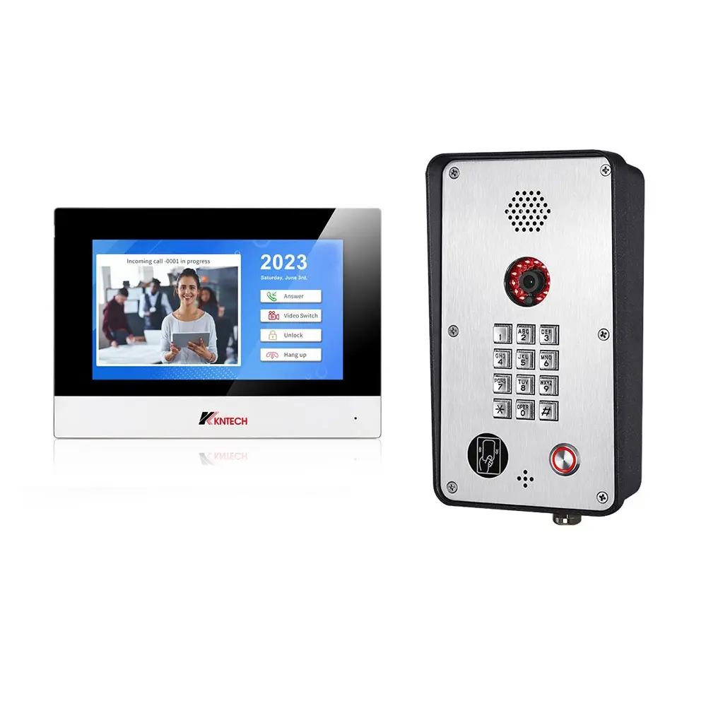 Hotsell Gate Toegangscontrole Video Rfid Deur Telefoon Indoor Intercom