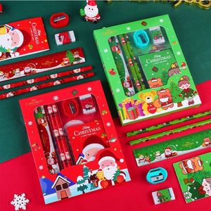 Juego de Papelería Navideña de 6 Piezas para Niños, Caja de Útiles Escolares Portátil, Recuerdo de Fiesta de Papá Noel y Reno, Regalo al por Mayor - Product Image 1