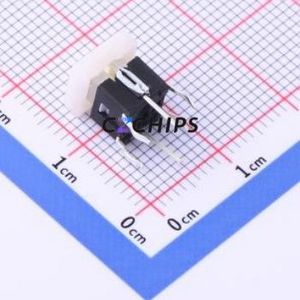 TM-001-D3-01 Tactile Switch Through hole Component THT,6x6mm Switch Single Pole Single Throw Rectangle Button 2.6N Through Hole - Product Image 2