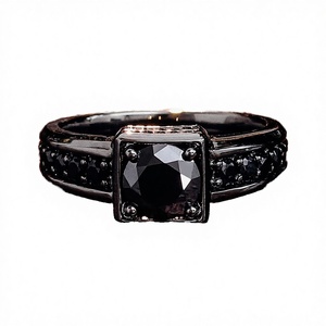 Anillo de Compromiso de Lujo Personalizado en Oro Sólido de 10k, 14k o 18k con Moissanita de 2ct, Corte Redondo y Engaste de Bisel para Hombre, Certificado por el Laboratorio IGI - Product Image 2