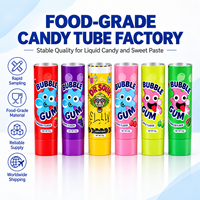 Tube Plastik Aluminium Food Grade 12.7-35mm dengan Tutup Ulir, Cetak UV Logo Custom untuk Kemasan Selai, Cairan, dan Permen