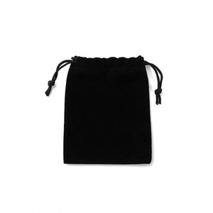 Sacs en velours noir pour bijoux, pochettes à cordon en velours, sacs cadeaux pour bagues, colliers, bracelets, boucles d'oreilles, porte-clés - Product Image 5