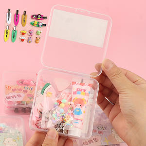 مجموعة مواد مشابك الشعر اليدوية ذاتية الصنع لصناعة تعليقات غراء الكريمة المحاكية للأطفال - Product Image 3