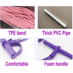 Thiết bị tập Yoga <span class=keywords><strong>Pilates</strong></span> Workout Sit-up kéo dây kháng ban nhạc đạp Exerciser giãn nở ban nhạc đàn hồi - Product Image 6
