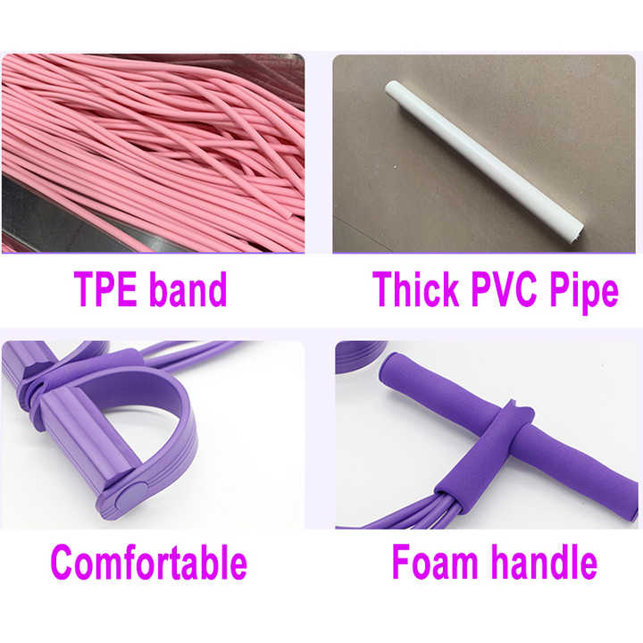 Yoga equipment Pilates Workout Sit-up Pull Rope Resistance Bands Pedal Exerciser Expander Elastic Bands