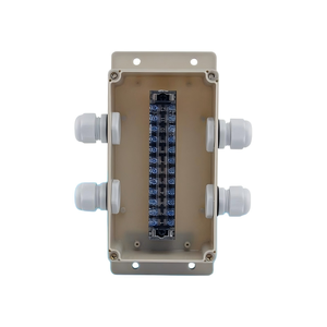 158x90x60mm <b>Waterproof</b> Junction <b>Box</b> Two-in-two-out 15A Terminal Block PG13.5 Cable Gland Enclosure Terminal <b>box</b> - Product Image 1