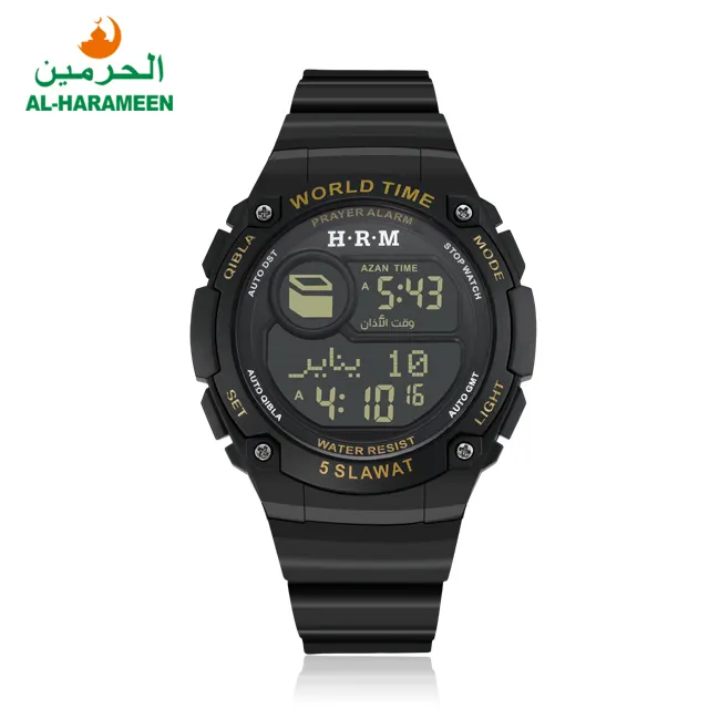 Новая модель HA-6514 Цифровая Сигнализация исламских часов Qibla Azan