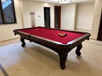 Nouvelle table de billard de luxe professionnelle sur mesure, design moderne de haute qualité, avec plateau en ardoise, revêtement en cuir et structure en bois massif, disponible en 9ft, 8ft et 7ft.