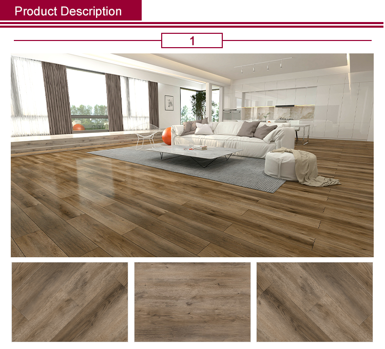 Hot Selling luxury Indoor sticker interlocking adhesive   Anti-slip,Anti-scratch Waterproof tile PVC SPC WPC loose lay Vinyl Flo