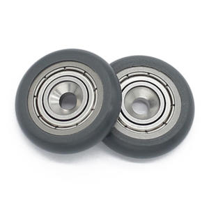 Ruedas de Acero Inoxidable 688ZZ Directas de Fábrica, Poleas con Rodamientos Recubiertos de Goma 4*24*6mm, Rodillos Avellanados para Puertas y Ventanas Correderas - Product Image 1