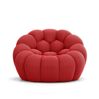 Chaise de loisirs moderne nordique en tissu velours citrouille chaise d'appoint relax ensembles de chambre à coucher meubles hôtel salon chaises paresseuses