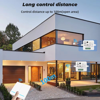 Module intelligent sans fil QIACHIP Mini, interrupteur à bouton poussoir, lumière, 433 MHz, télécommande électrique pour la maison, panneau mural marche/arrêt, 220 V 10 A, LED
