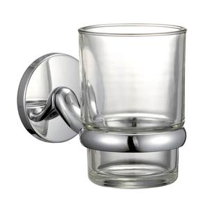 Support mural en alliage de zinc au design classique pour verre à eau, avec verre inclus, pour salle de bain - Product Image 1