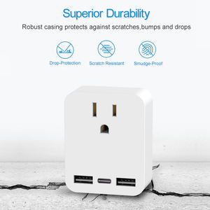 Leishen US to UK Ireland <span class=keywords><strong>Adaptateur</strong></span> de prise de voyage Type G <span class=keywords><strong>Adaptateur</strong></span> de prise de courant avec 3 ports USB pour les États-Unis vers l'Angleterre <span class=keywords><strong>Londres</strong></span> Écosse Irlandais - Product Image 4