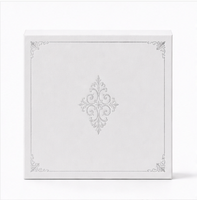 Boîte de rangement cosmétique de luxe avec plateau superposé, emballage rigide blanc de qualité supérieure pour ensembles de maquillage