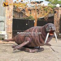 Modèle d'éléphant marin animatronique grandeur nature MyDino AA087 pour publicité en parc d'attractions, à vendre