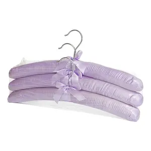 Anti Slip Satin Padded Clothes Hangers For Women No Shoulder Bump Hangers Wedding Pad Hanger