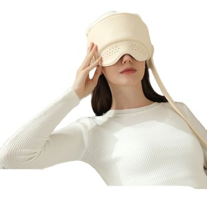 Head Massager With Heating Function Rechargeable USB For Sleep Aid Home Use Milky Color - Product Image 5