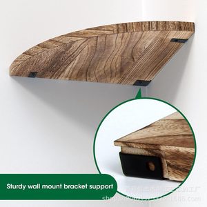 Wooden Wall Mounted Corner <b>Shelf</b> Floating Polygonal Multipurpose Durable For Living Room <b>Bedroom</b> - Product Image 4