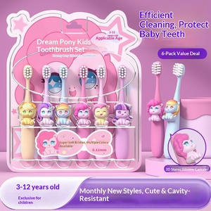 Cepillo <span class=keywords><strong>de</strong></span> Dientes <span class=keywords><strong>de</strong></span> Silicona Dream for Kids, Cerdas Suaves, Cabeza Pequeña, para Bebés <span class=keywords><strong>de</strong></span> 3-6-9-12 Años, <span class=keywords><strong>en</strong></span> Stock - Product Image 2
