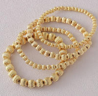 Perle de citrouille en forme de boule de bohème faite à la main pour Bracelet ensemble élastique extensible femmes élégant empilable bijoux en perles pour cadeau