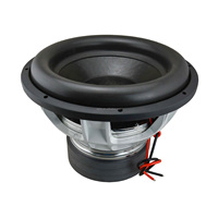 Subwoofer de voiture Soway 15 pouces 2500W RMS à double bobine, haut-parleur de basses avec bord en mousse pour l'amélioration audio et des basses profondes du véhicule