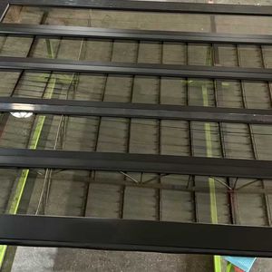 Portes de <span class=keywords><strong>garage</strong></span> sectionnelles automatiques en aluminium trempé à vue panoramique, fabricant de premier plan - Product Image 5