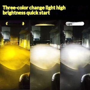 Phare de voiture LED à trois températures de couleur, contrôlable par application mobile, 100W haute puissance, double tube en cuivre, luminosité et couleur réglables, 12V - Product Image 6