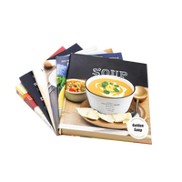 Livres de recettes et de cuisineries personnalisés en gros avec couvertures en carton à reliure parfaite, formats A5/B5/A4 pour les menus de restaurants et d'hôtels