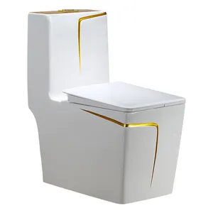 YIda Luxus chinesische Cheong sam Style Dual-Flush Keramik Wc Boden montierte einteilige Toilette