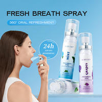 Spray buccal rafraîchissant à la menthe pour l'hygiène bucco-dentaire, désodorisant, anti-halitose, longue durée, format voyage portable, haleine fraîche