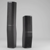 Nuevo Sistema de Altavoces de Columna de 2 Vías de 15 Pulgadas, Sistema PA con DSP, Audio para Interiores y Exteriores, DJ, Escenario, Profesional, Activo, Blanco, Metálico, Impermeable