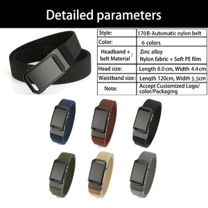 Vente en gros de <span class=keywords><strong>ceinture</strong></span> en tissu de nylon tissé pour hommes avec logo personnalisé <span class=keywords><strong>ceinture</strong></span> <span class=keywords><strong>tressée</strong></span> automatique à boucle pour dames - Product Image 2